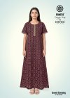 Good Morning Vol 6 By Deeptex Cotton Printed Nighty Gown 